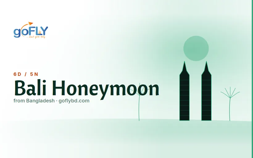 Bali honeymoon package from Bangladesh romantic private villa
