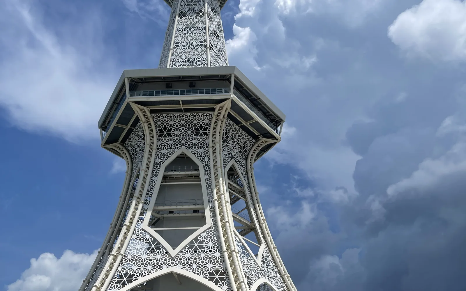 The ornate Maha Tower landmark in Langkawi, Malaysia — photo by goFLY founder Mahabub Alam Razu, August 2024