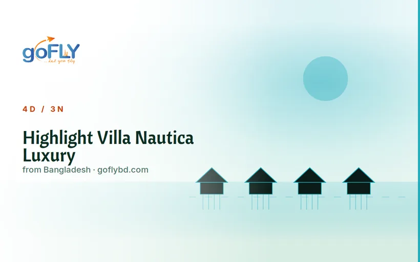 Paradise Villa Nautica luxury overwater villa Maldives package, Maldives tour package from Bangladesh