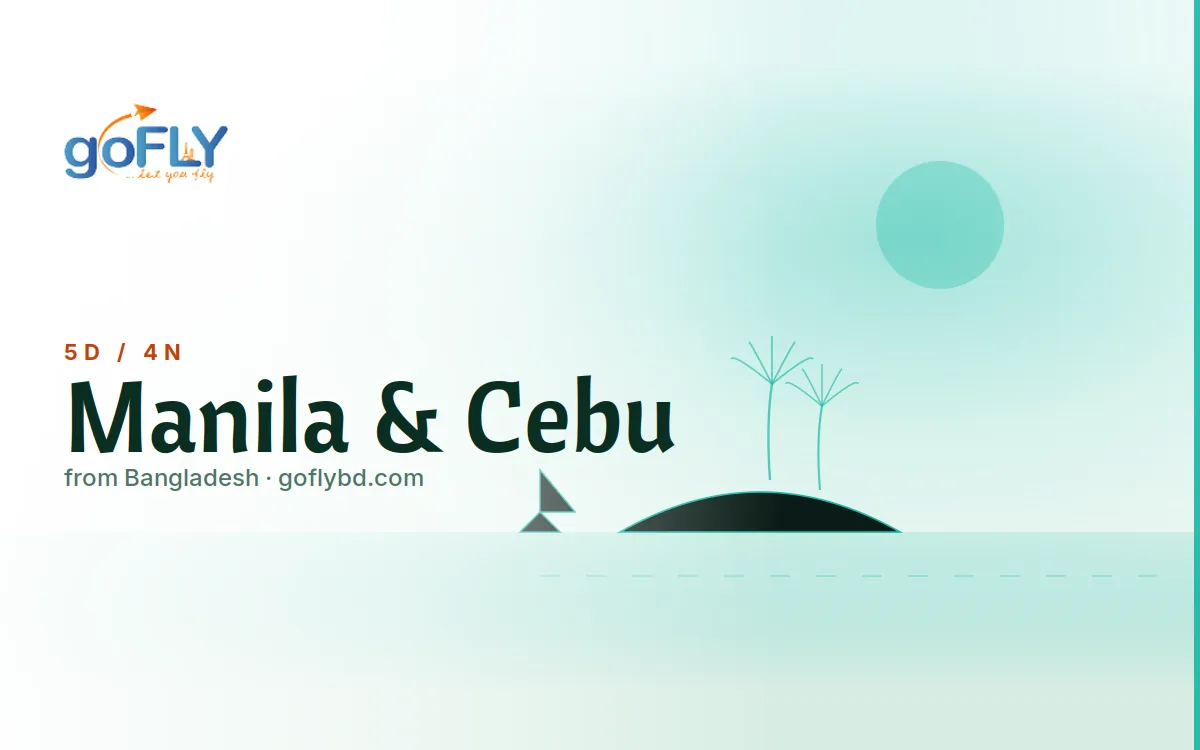 Cebu Oslob whale shark with Kawasan Falls Philippines, goFLY Manila Cebu 4N/5D from Dhaka