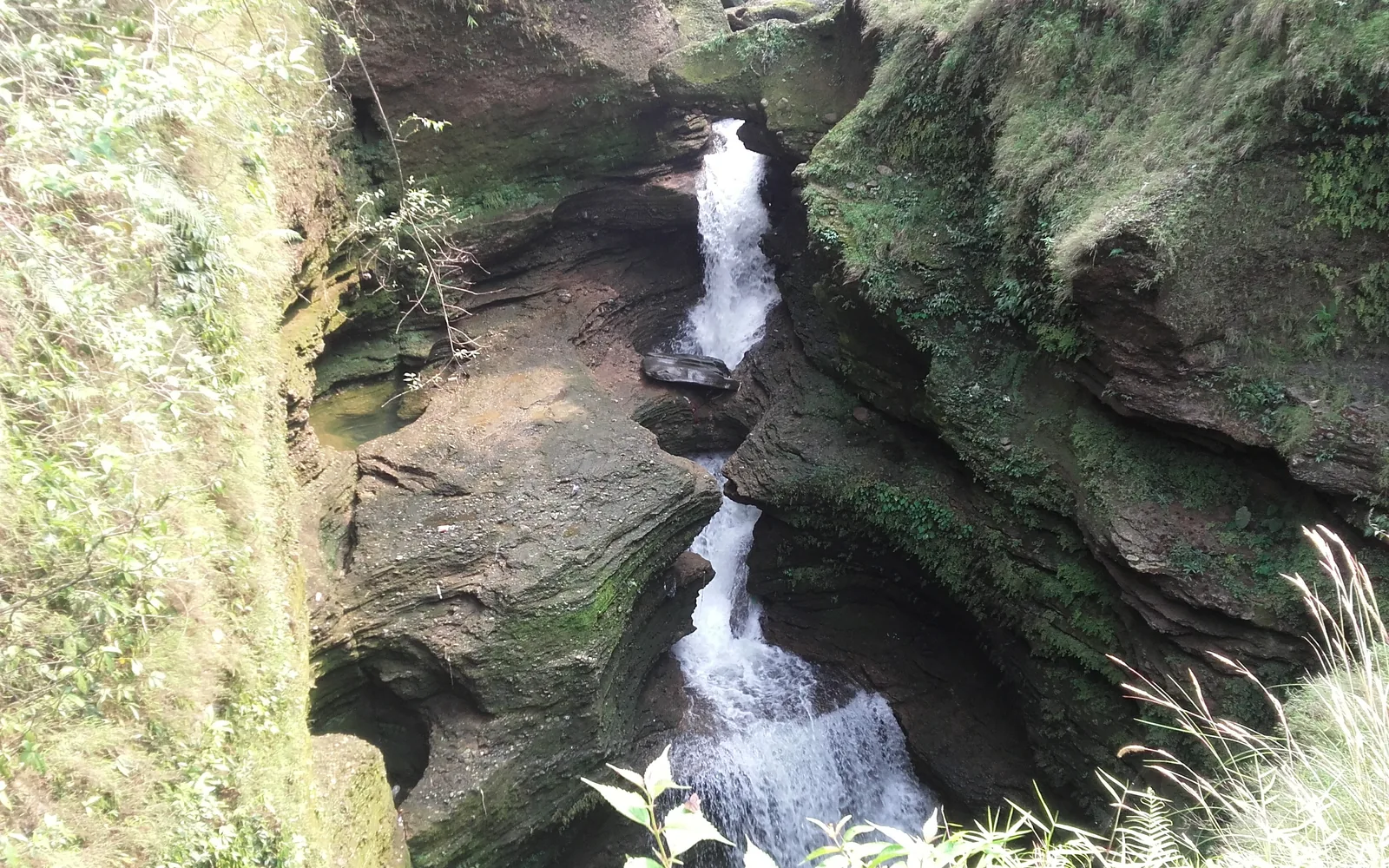 Davis Falls gorge in Pokhara, Nepal