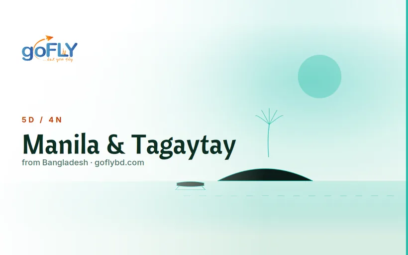 Tagaytay with Taal Volcano and lake view, Philippines tour package from Bangladesh