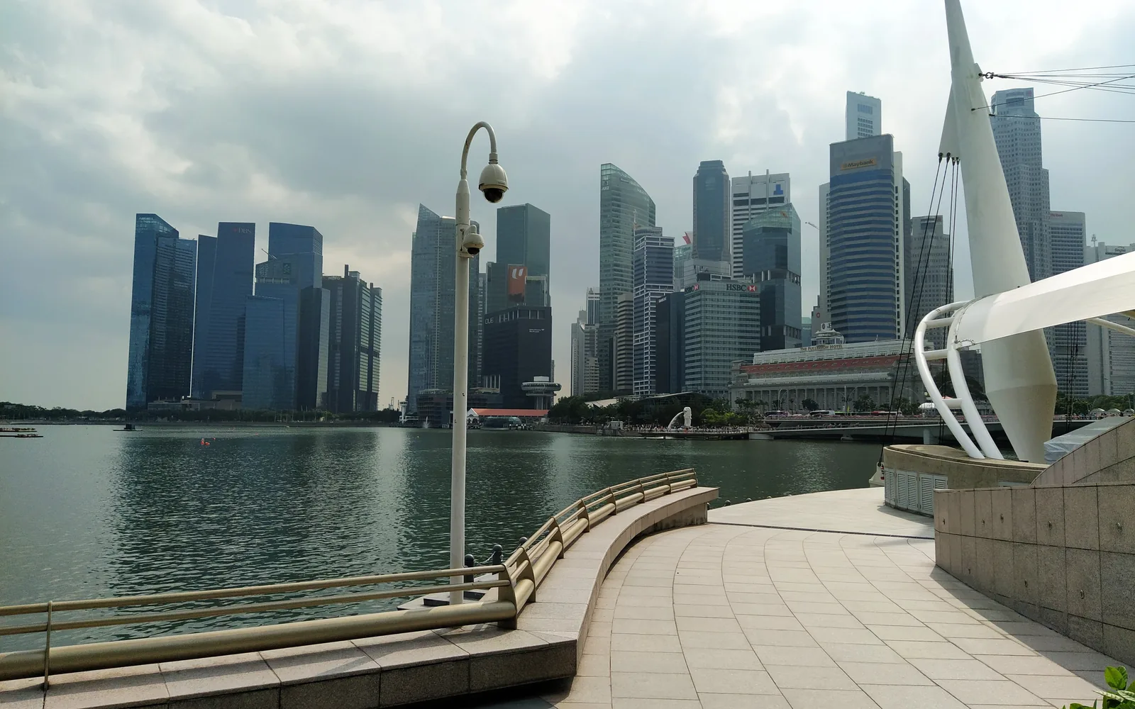 Singapore's CBD skyline across Marina Bay — photo by goFLY founder Mahabub Alam Razu