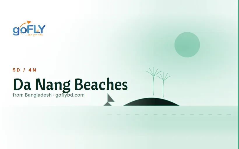 Da Nang My Khe beach with white sand and turquoise water Vietnam, Vietnam tour package from Bangladesh