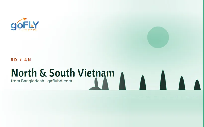 Vietnam North South combination Hanoi Old Quarter and Ho Chi Minh City skyline, Vietnam tour package from Bangladesh