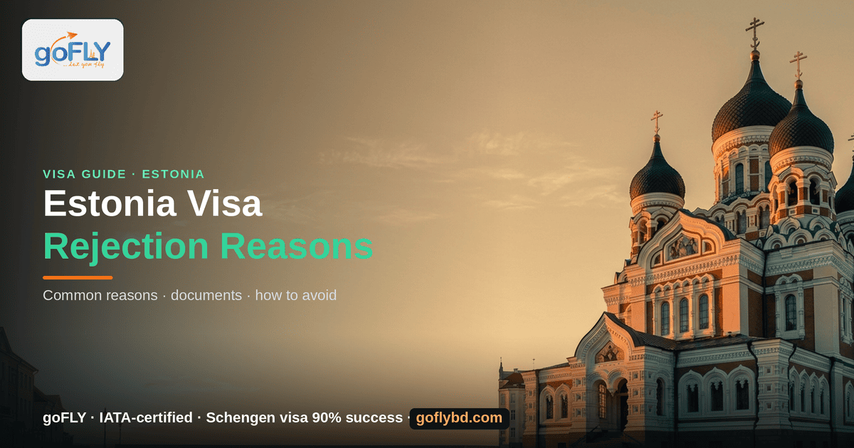 Estonia Visa Application Rejected — Alexander Nevsky Cathedral, Tallinn, goFLY Limited IATA-certified