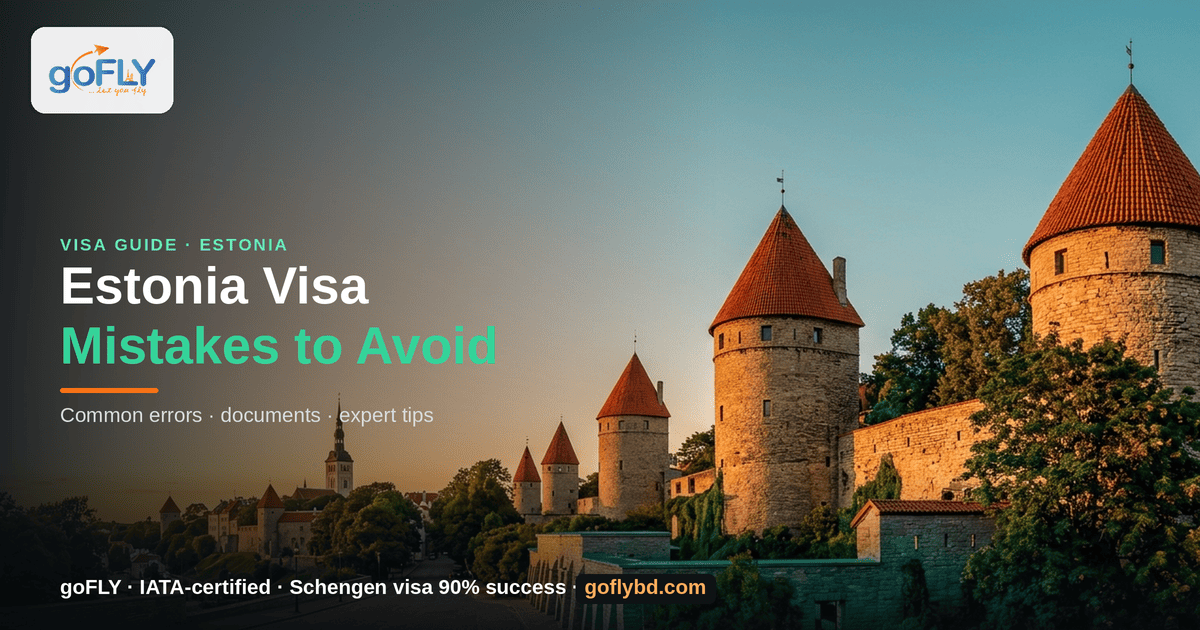 Mistakes to Avoid When Applying for Estonia Visa — Tallinn medieval towers, goFLY Limited IATA-certified