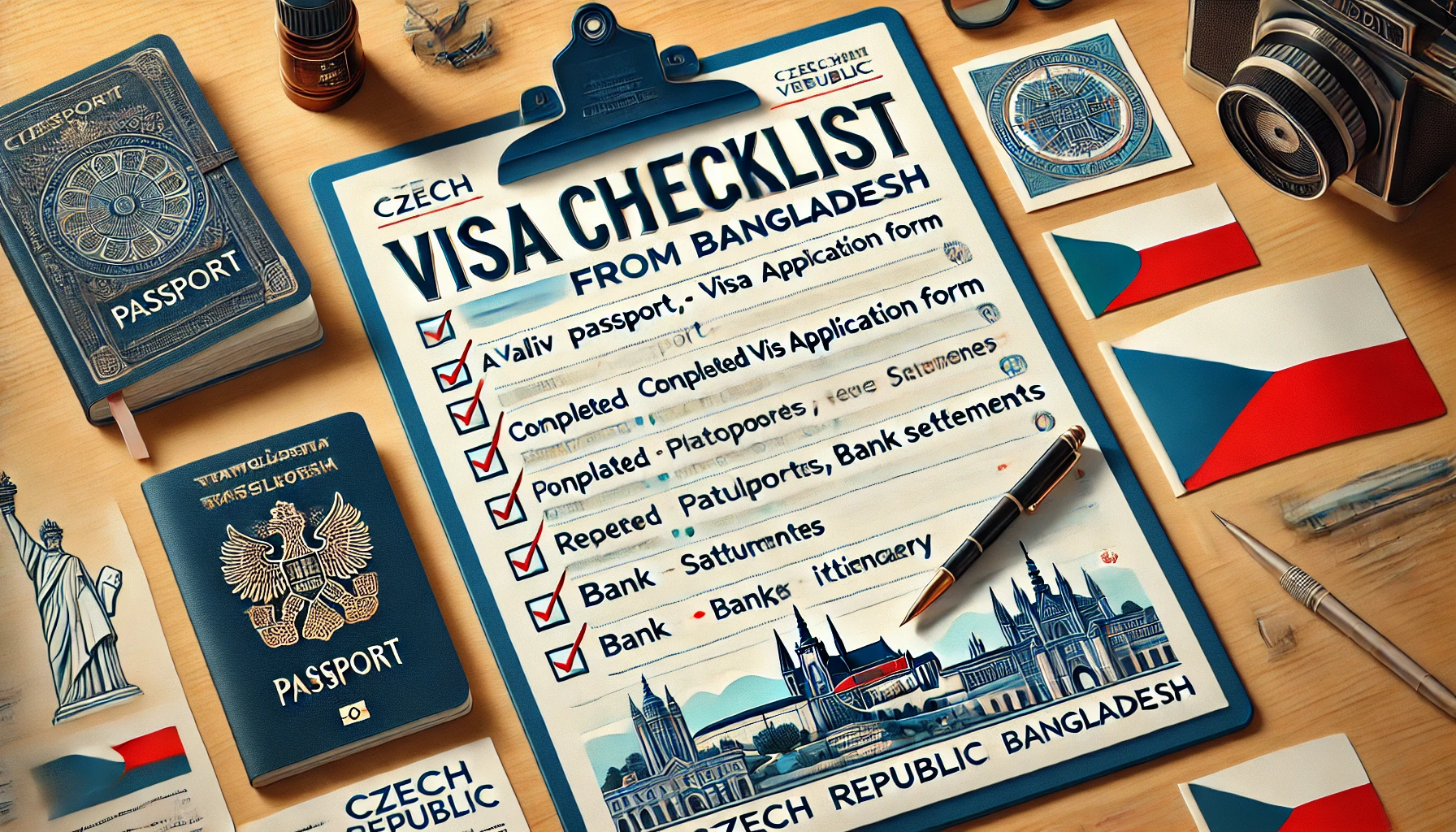 Complete Checklist for Czech Republic Visa from Bangladesh