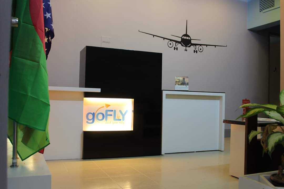 goFLY Limited office interior - modern reception area