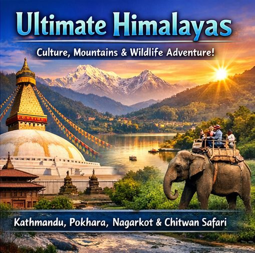 Ultimate Nepal tour with Chitwan jungle safari rhino sighting and wildlife adventure